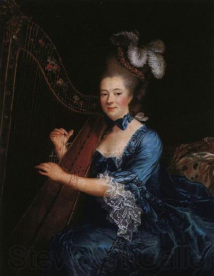 Francois-Hubert Drouais Portrait of Genevieve Rinteau de Verrieres, Mistress of Maurice de Saxe France oil painting art
